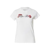 Pepe Jeans Majica FLORAL I kaki/rdeča/črna/bela