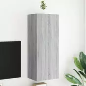 Zidni TV ormaric siva boja hrasta 40,5 x 30 x 102 cm drveni