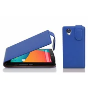 Cadorabo Cadorabo Ohišje, združljivo z LG Google NEXUS 5 v mornarsko modra - Zaščitni ovitek v obliki flipa iz teksturiranega umetnega usnja, (20562707)