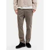 Jack & Jones Hlače iz tkanine Clark Finn 12293328 Rjava Regular Fit