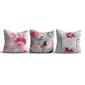 Aberto Design Set 3 jastuka 43x43cm Šareni