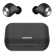 STREETZ True Wireless TWS-110 In-Ear Slušalice s Kutijicom za Punjenje, Crne