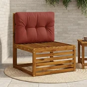 Vidaxl Blazina za palete VIANEN 100% poliester Rdeča 70 x 40 x 12 cm