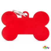 My Family | Identifikacijski obesek Basic XL kost rdeča