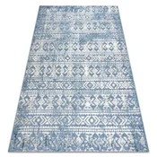 eoshop Preproga Strukturna SOLE D3732 Aztek, diamanti - ravna vez modra/bež ( - Velikost: 180x270 cm)