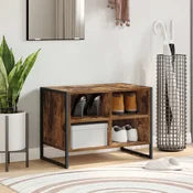 vidaXL Omara za čevlje Dimni hrast 60 x 35 x 44 cm Konstruiran les