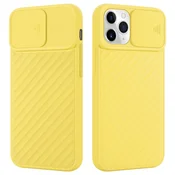 Cadorabo CADORABO Ohišje, združljiv z Apple v Matt Yellow - Zaščitni pokrov iz fleksibilnega silikona TPU in z zaščito pred kamero, (20586683)