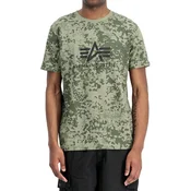 Alpha Industries majica Basic za muškarce, maslinasti kamuflažni dezen
