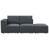 Livetastic ZOFA, temno siva les, umetna masa, tekstil