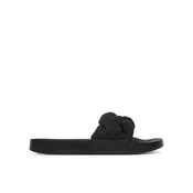 Tommy Jeans Natikači Tjw Braided Slides EN0EN02975 Črna