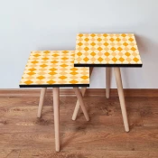 Hanah Home Set klub stocica 2Shp326, 2 komada, Narandžasti