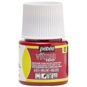 Barva za steklo za vitraže Pebeo Vitrea 160 sijajna 45 ml - Paprika