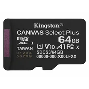 Memorije kartice KINGSTON SDCS3/64GBSP/microSDXC/64GB/Class10 U1/100MB/s-85MB/s