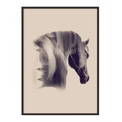 shumee PLAKAT ZA SLIKE V OKVIRJU 43x33 cm Konj P1228