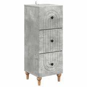 Vidaxl Predalna omara Betonsko siva 33 x 34,5 x 90 cm Inženirski les