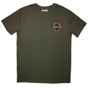Johnny Cash Mini American Rebel Logo Green L Majica