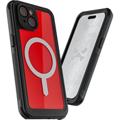 Ghostek Nautical Apple iPhone 15 Waterproof Case with Holster Clip Red