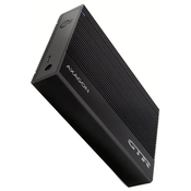 AXAGON EE35-GTR USB-C 3.2 Gen 1 - SATA 6G, 3.5 externes Festplattengehäuse, geriffelt - schwarz EE35-GTR