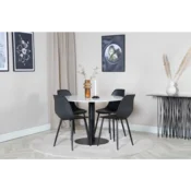 Venture Design Jedilna miza Estelle 75x106 cm bela