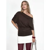 Busem Bluza temno rjava