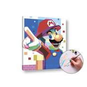 Slikanje po številkah SUPER MARIO | nizka težavnost | nizka težavnost