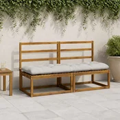 vidaXL Blazina za klop VIANEN 100% poliester Bela 170 x 50 x 12 cm