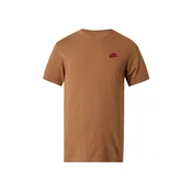 Nike Sportswear Majica CLUB karamel/rdeča