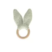 Drvena glodalica za bebe zelena 651 - Drvena decjija glodalica