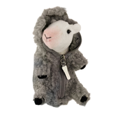Generic Siva ovca plišasta igrača ranč obrito jagnje lutka koza ustvarjalna lutka lutka otroška igrača, (21125899)