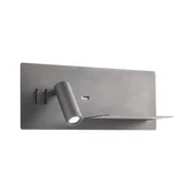 Redo 01-3316 - LED zidni spot BROOK LED/8W/230V + LED/3W USB crna