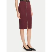 Patrizia Pepe Ravno krilo 8G0485 A025 Bordo rdeča Regular Fit