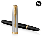 Nalivno pero PARKER 51 Premium Black GT.