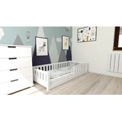 Otroška Montessori postelja PINELO 90 x 200 cm, bela Posteljno dno: Brez posteljnega dna, Vzmetnica: Brez vzmetnice