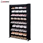 Northix Herzberg HG-8077: 9-nivojski organizator stojala za čevlje, črn