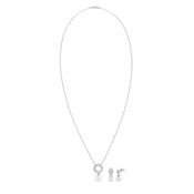Nenalina Set nakita srebrna/transparentna/biserno bela