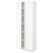 METOD Visoki element s policama, bela Enköping/bela im. drveta, 80x37x200 cm