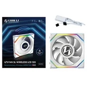 Lian Li UNI FAN SL Wireless LCD 120 Računalniško ohišje Ventilator 12 cm Bela 1 kos(-i)