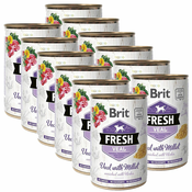 Konzerva Brit Fresh Veal with Millet 12x400 g