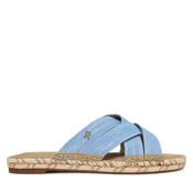 Tommy Hilfiger Natikači Chambray Espadrille Mule FW0FW08501 Modra