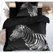 3D posteljnina ZEBRA iz mikrovlaken, črna Dimenzije posteljnine: 70 x 90 cm | 140 x 200 cm