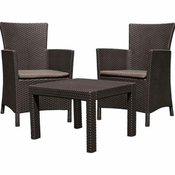 Allibert Rosario Balcony set vrtne garniture, smedi