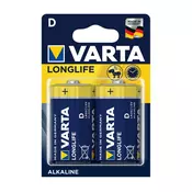 VARTA Longlife  Alkalna baterija, D, 2/1