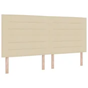 Vidaxl Vzglavje krema 200 cm blago