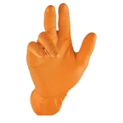 Grippaz 246 Protuklizne nitrilne rukavice narancaste velicine M/8 - 50 kom