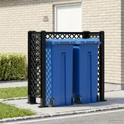 vidaXL Trelis za smeti Antracit 123 x 47 x 114 cm PP
