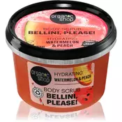 ORGANIK SHOP Bellini, Please! Vlažilni piling za telo z lubenico in breskvijo 250 ml