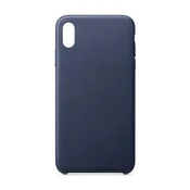 HURTEL ECO Leather usnjena torbica ovitek iz ekološkega usnja iPhone 12 mini temno modra