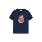 TOMMY HILFIGER Majica HOLIDAY marine/zlata/grenada/bela