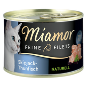 Ekonomicno pakiranje Miamor Feine Filets Naturelle 24 x 156 g - skipjack-tunjevina