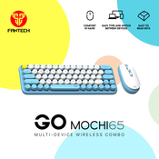 Combo mis tastatura wireless Fantech WK-896 GO Mochi65 plavi